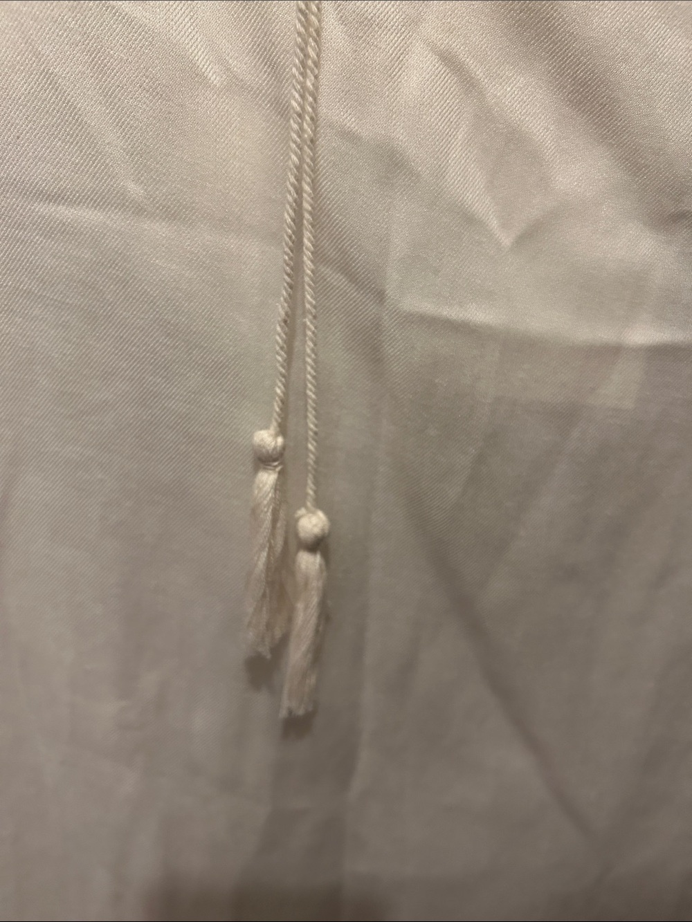 JOIE NWT White Embroidered Boho Tie-Neck Blouse - Picture 7 of 8